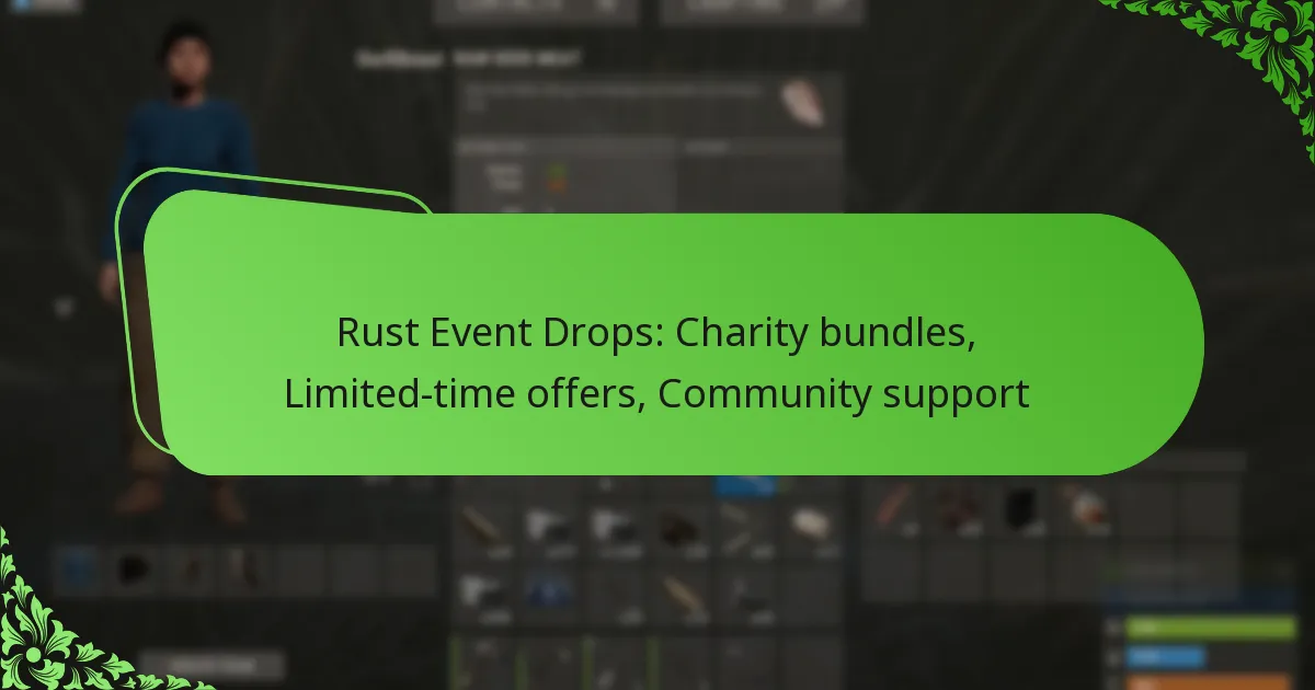 Rust Event Drops: Charity bundles, Limited-time offers, Community support