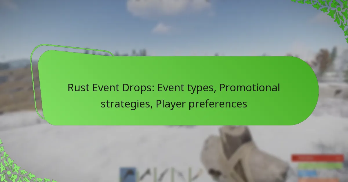 Rust Event Drops: Event types, Promotional strategies, Player preferences