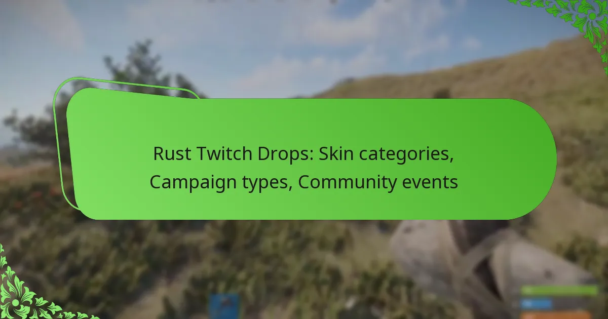 Rust Twitch Drops: Skin categories, Campaign types, Community events