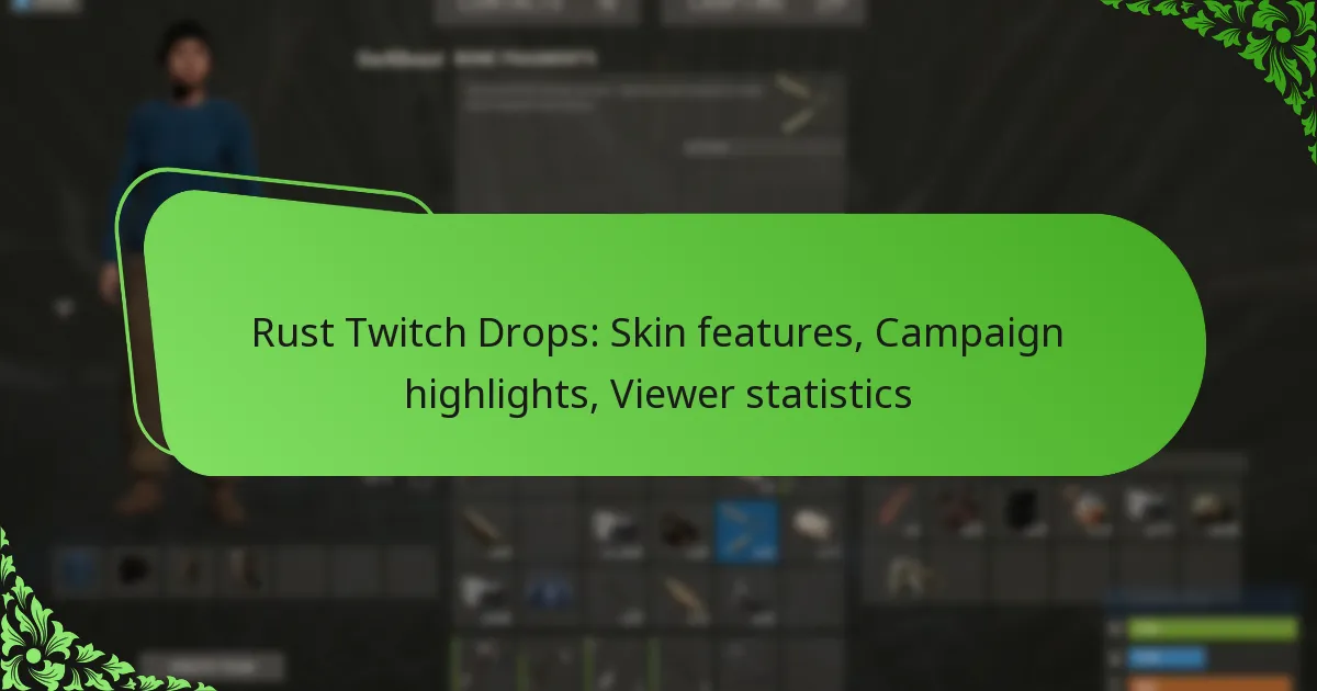 Rust Twitch Drops: Skin features, Campaign highlights, Viewer statistics